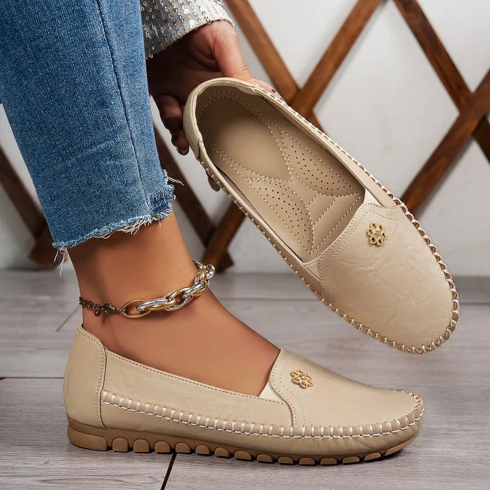 🔥Best Seller-Last Day Sale 60% OFF🔥 Orthopedic leather shoes, Lightweight, Anti-Slip, Breathable for Women
